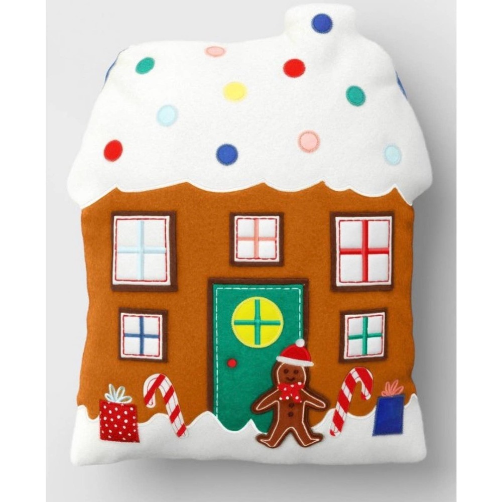 COPY - Gingerbread House pillow- NWT